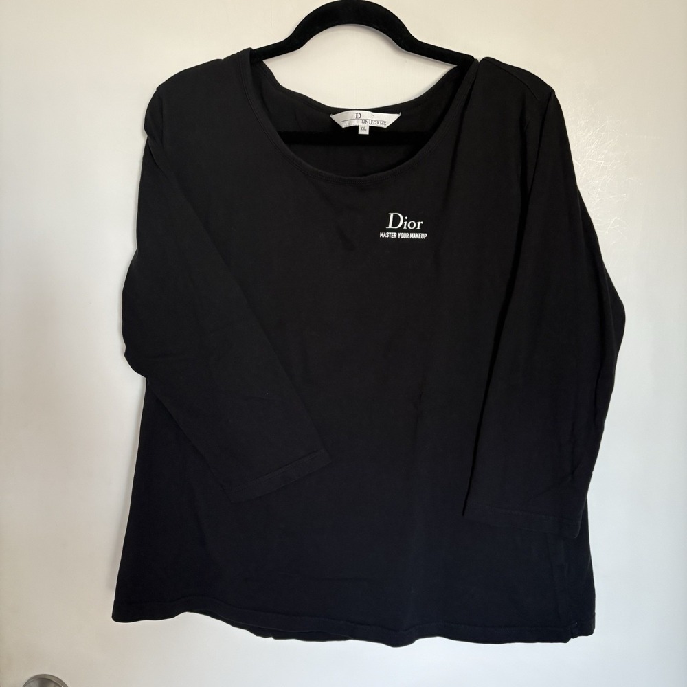 Dior Uniform Ladies T Shirt Tunic Size 2XL Black